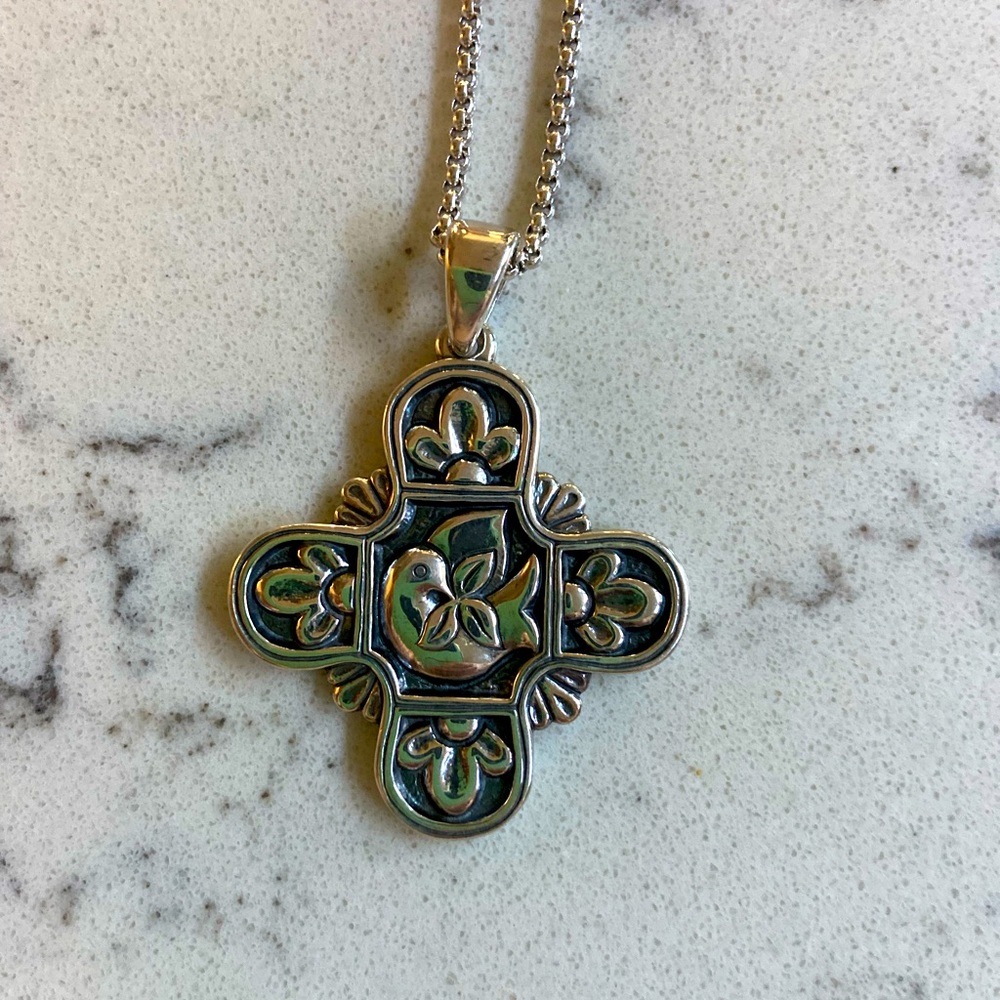 James Avery Dove/Cross Necklace